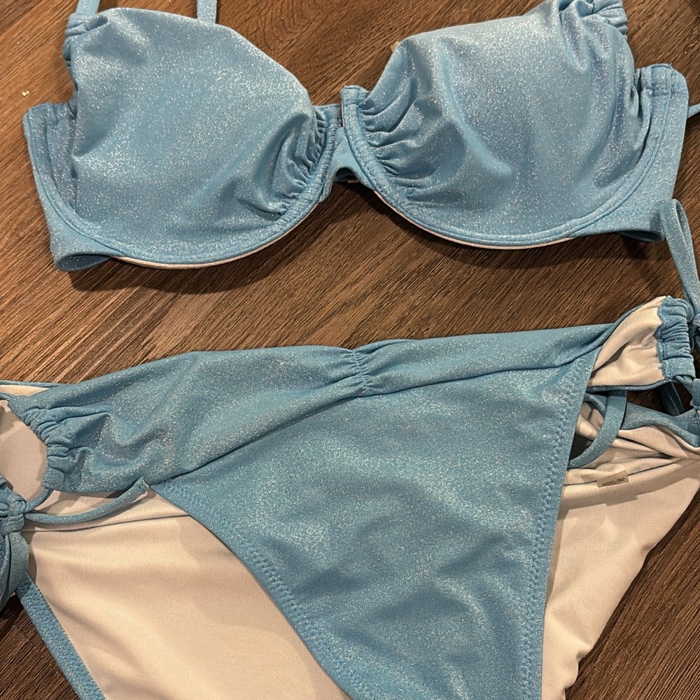 Victoria's Secret Shimmering Blue Bikini